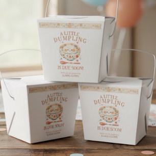 Little Dumpling Bao Bun Baby Shower Favor Box