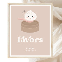 Little Dumpling Bao Dim Sum Favours Sign