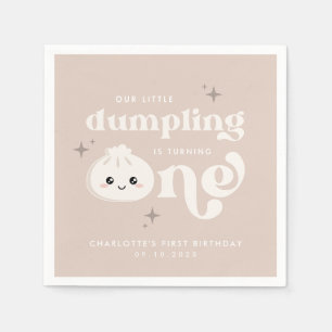 Little Dumpling Bao Dim Sum First Birthday Napkin
