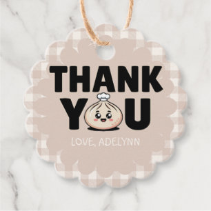 Little Dumpling Bao Dim Sum Thank You Favors  Favour Tags