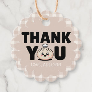 Little Dumpling Bao Dim Sum Thank You Favours  Favour Tags