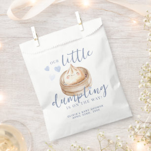 Little Dumpling Blue Watercolor Boy Baby Shower Fa Favour Bag