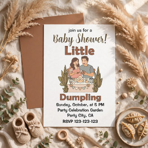 Little Dumpling Cute Parents-to-be Baby Shower  Invitation