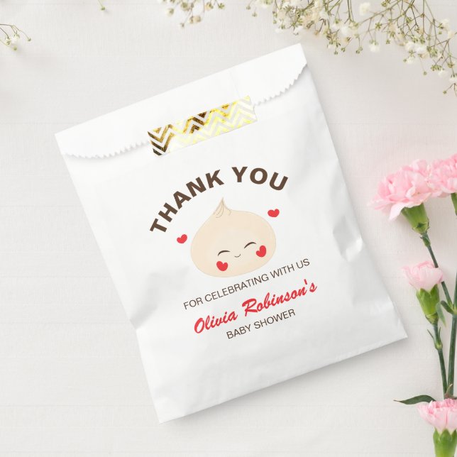 Little Dumpling Dim Sum Baby Shower  Favour Bag (Sealed)