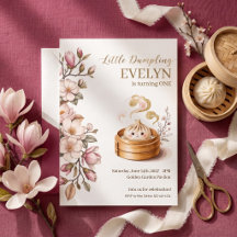 Little Dumpling Magnolia Floral Girl 1st Birthday
