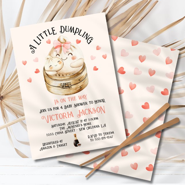 Little Dumpling Mommy and Baby Shower Invitation (Creator Uploaded)