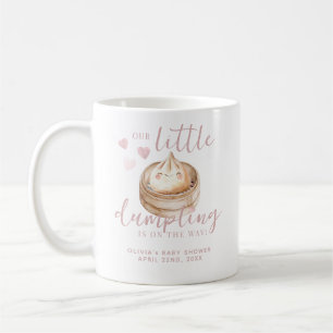 Little Dumpling Pink Watercolor Baby Shower Mug   