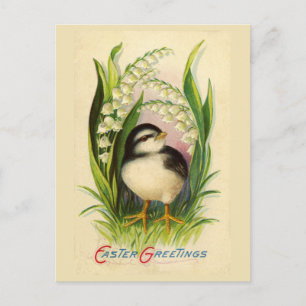 Little Easter Bird Vintage Postcard
