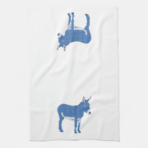 Little Eddie Donkey's Not Really Blue Kitchen Towel