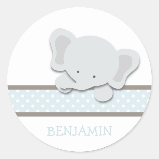 Little Elephant {Blue - Custom} | Stickers (Devant)