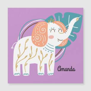 Little Elephant Boho Custom Name