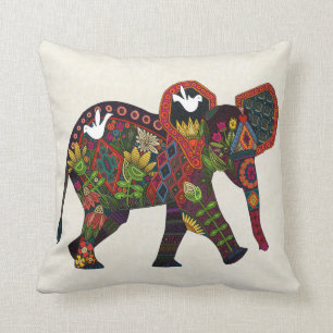 little elephant throw pillow