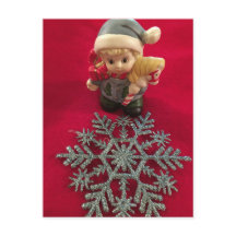 Little Elf ~ Christmas Postcard