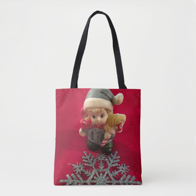 Little Elf Christmas Tote Bag (Front)