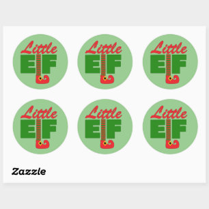 Little Elf Classic Round Sticker