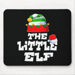 Little Elf Family Matching Christmas Group Pajama Mouse Pad
