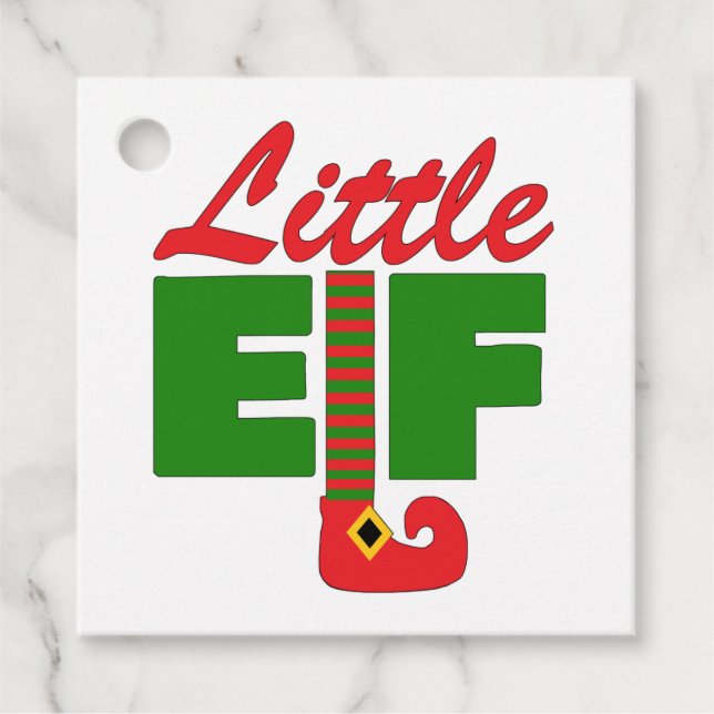 Little Elf Favour Tags (Front)