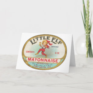Little Elf Mayonnaise - Vintage Label Holiday Card