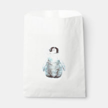 Little Emperor Penguin Watercolor