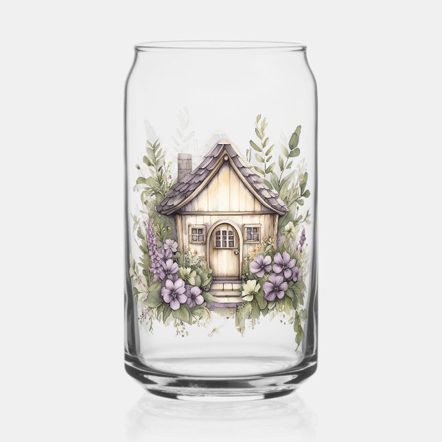 Little Escape Cabin – Cozy Minimal Adventure Can Glass (Back)