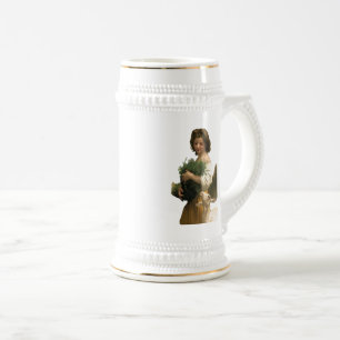 Little Esmeralda by William-Adolphe Bouguereau Beer Stein
