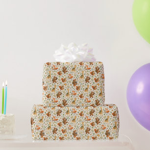 Little Explorer Animal Adventure Pattern Wrapping Paper
