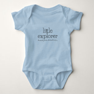 "Little Explorer" Baby Boy Clothing T-Shirt Bodysuit