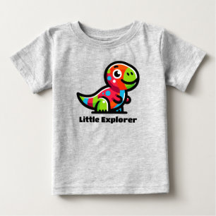 Little Explorer Dinosaur Toddler T-Shirt Colourful
