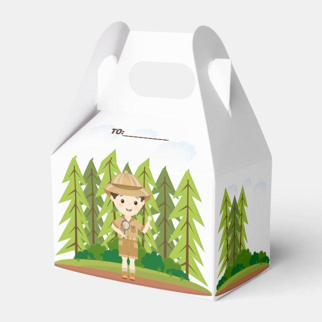 Little Explorer Favor Box (Front Side)