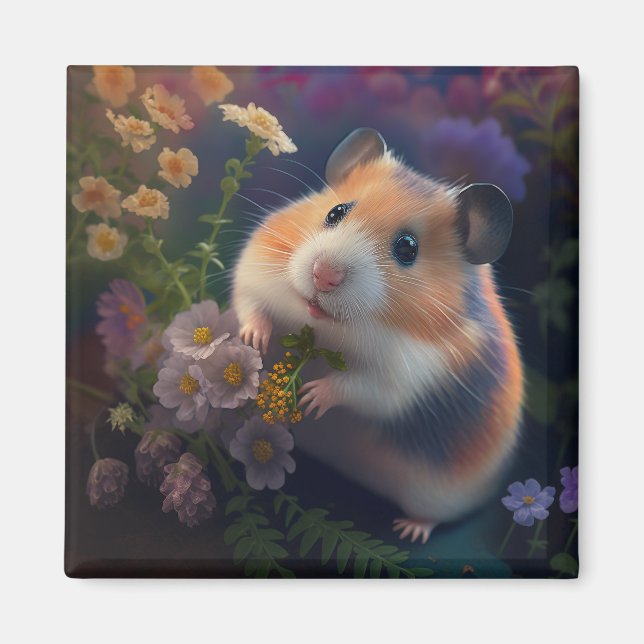 Little Explorer Hamster Magnet (Front)