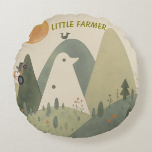 Little Explorer Hills Round Pillow