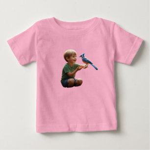 Little Explorer & His Feathered Friend – Baby T-Sh T-Shirt