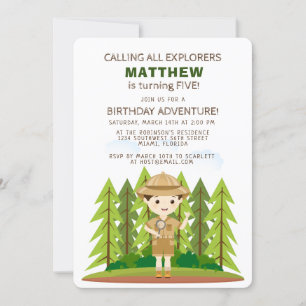 Little Explorer Invitation
