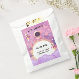 Little Explorer Modern Purple Baby Shower  Favour Bag