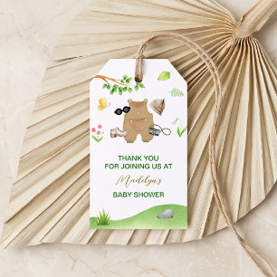 Little Explorer Woodland Forest Hiking Baby Shower Gift Tags
