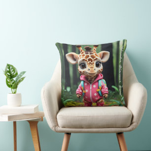 "Little Explorer's Delight" Throw Pillow