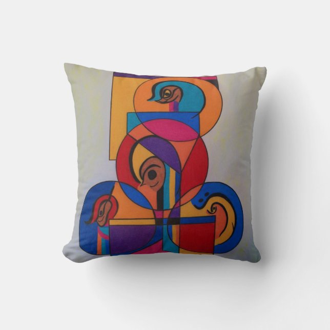 Little Faces Pillow (Front)