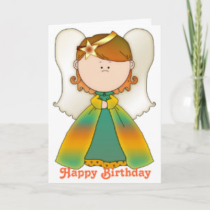Little Fairy Angel Bonne carte d'anniversaire 5b