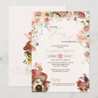 Little Fairy Floral Garden Baby Girl Shower