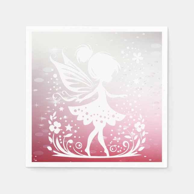 Little Fairy Floral Napkins (Front)