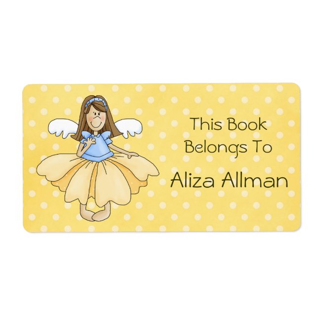 Little Fairy Princess Bookplate Label (Front)
