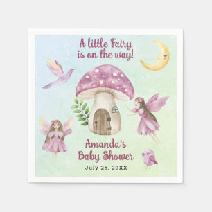 Little Fairy Whimsical Baby Shower Napkin