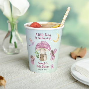 Little Fairy Whimsical Baby Shower Paper Cups
