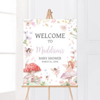 Little Fairy Whimsical Baby Shower Welcome