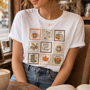 Little Fall Things Vintage Cottagecore Autumn Art T-Shirt