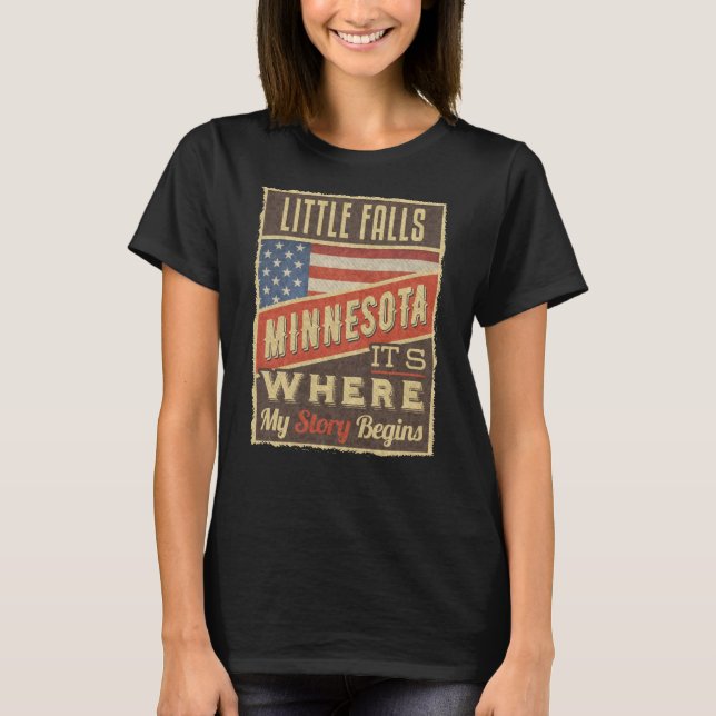 Little Falls Minnesota T-Shirt (Front)