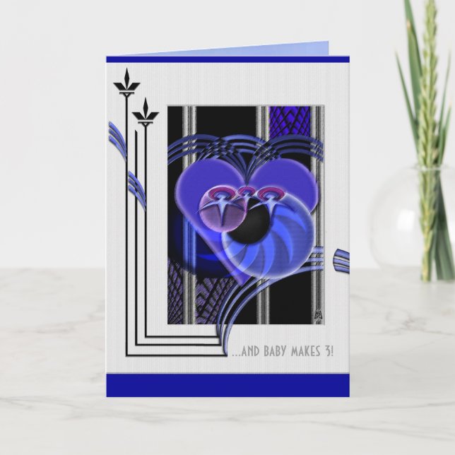 Little Family (New Baby card) Card (Front)