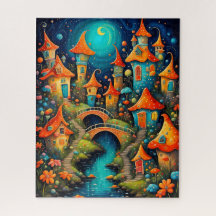 little fantasy fairytale town