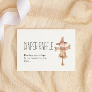 Little Farm Nursery Baby Shower Diaper Raffle Note Card