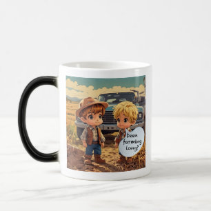Little Farmer Boys - Been Farming Long? Magic Mug